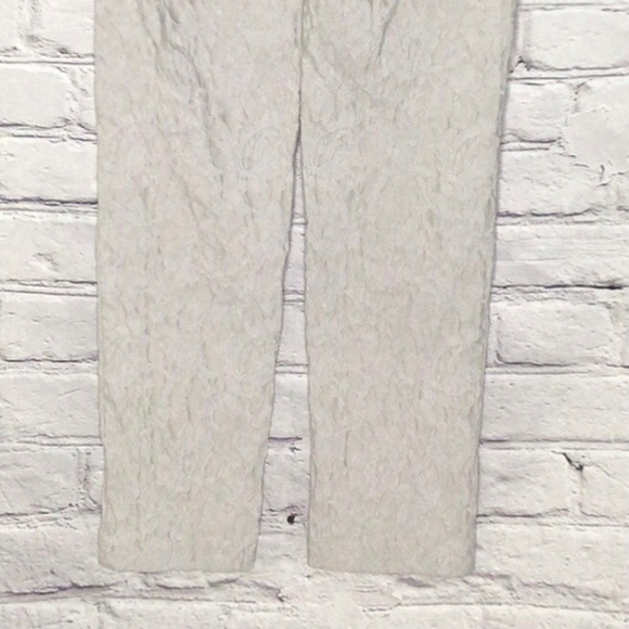 SOHO Apparel Jacquard Light Gray Mid Rise Ankle Jeggings 10 - Picture 7 of 12